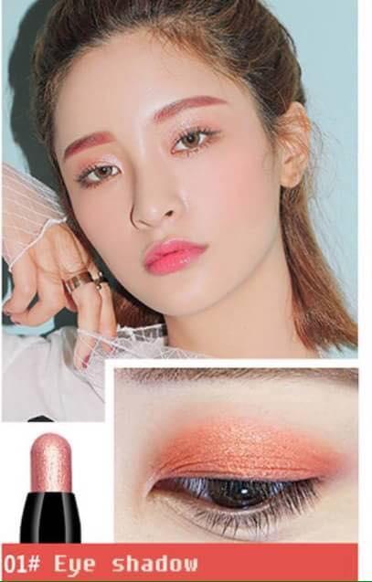 NOVO FASHION COLOR PEN Eye Shadow and Lipstick แต่งหน้าอเนกประสงค์ชุดปากกาสี12สี ลิปสติกปากกา อายแชโดว์ เจลเขียนคิ้ว ดินสอสวมใส่ง่าย