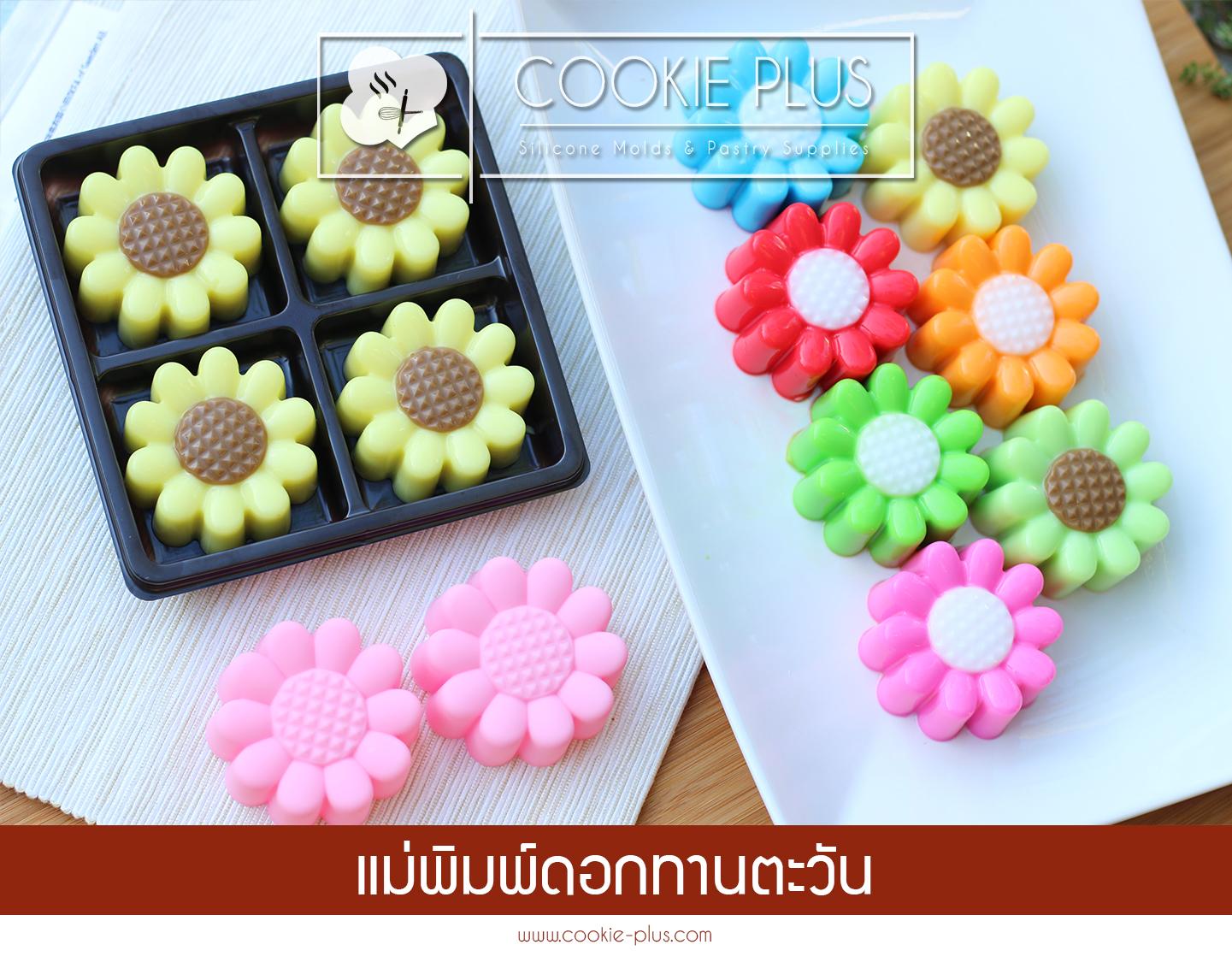 พิมพ์ดอกทานตะวัน 5 เซนติเมตร 1 โหล