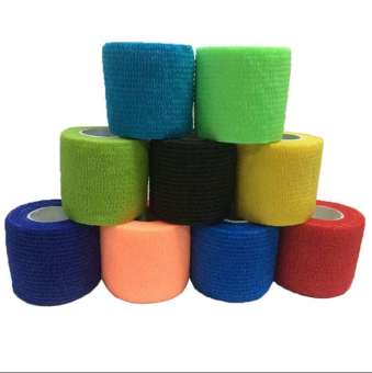 2นิ้ว 1ม้วน ซื้อ 10 แถม 2 (6แถม1)เฉพาะแบบคละสีเท่านั้น (ร้านเลือกสีให้) Coban#เทปล็อค#เทปพันออกกำลัง#เทปล็อคข้อต่อ#ผ้าพันแผลแบบยืดได้ #โคแบน พันแผล #เทปพันแผล ผ้าเทปพันแผลแบบมีกาวในตัว กว้าง2นิ้ว ยาว4.5เมตร 1 ม้วน