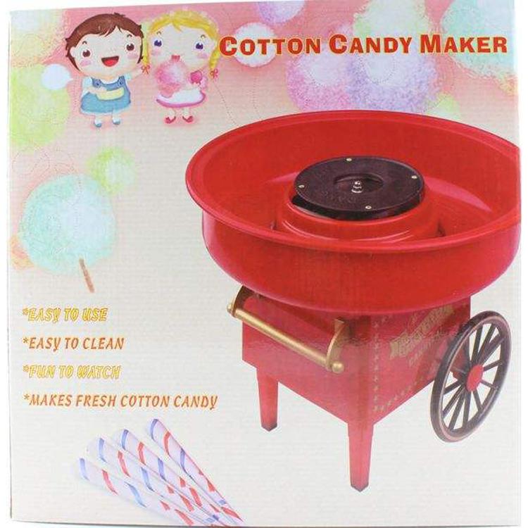 เครื่องทำสายไหม Mini Electric Cotton Candy Maker Marshmallow Machine Children Snack Maker D-M01 - Red