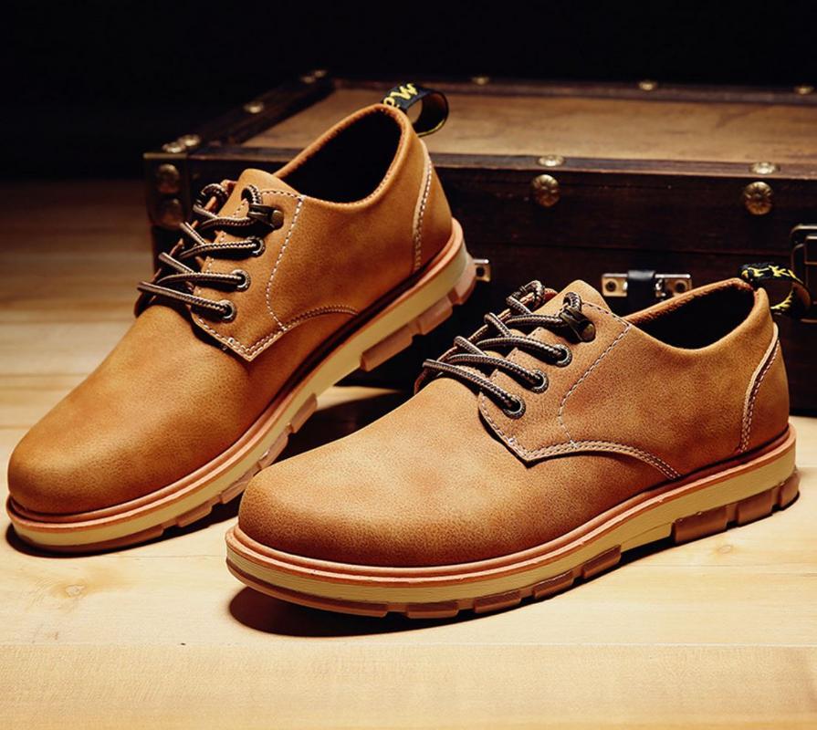 ZASHION รองเท้าบูท สไตล์ยุโรป European Men's Sneaker Sude