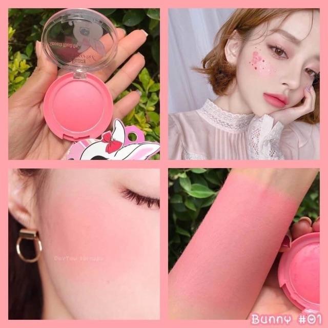 บรัชออนกระต่ายมินิ bunny carnival smooth blush #01