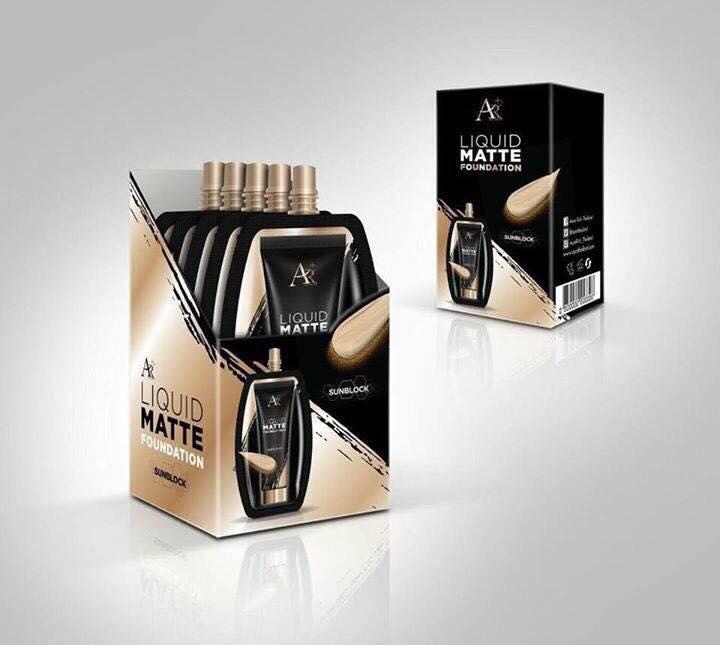 รองพื้นแบบซอง ออร่าริช Aura rich Liquid Matte Foundation