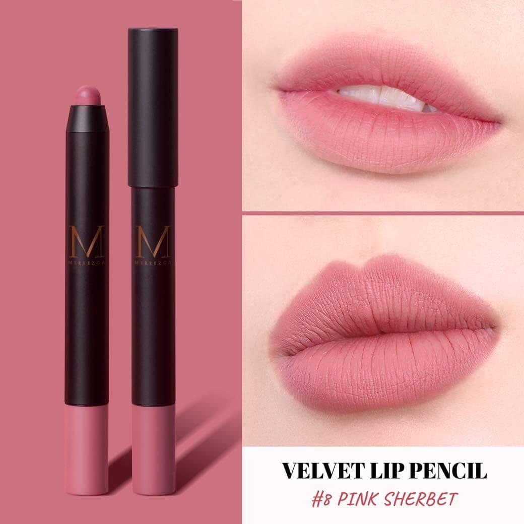 Merrezca Velvet Lip Pencil 1.3g เมอเรสก้า ลิปดินสอ กันน้ำ เนื้อแมท Merrezca Velvet Lip Pencil 1.3g เมอเรสก้า ลิปดินสอ กันน้ำ เนื้อแมท