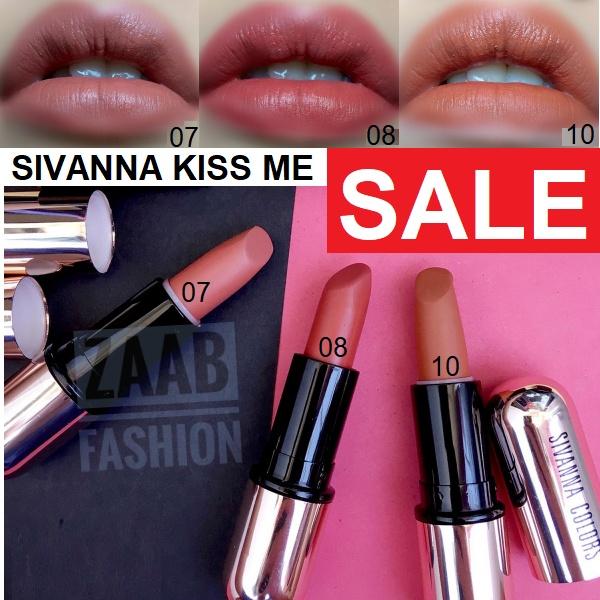SIVANNA COLORS MATTE STAY LIPSTIC KISS ME ลิปสติกเนื่้อแมทท์ เนื้อนุ่ม ติดทนนาน จับคู่ 3 สียอดฮิตในราคาประหยัด มาพร้อมกับ No. 08 สียอดฮิตที่สุดในโลก Social ในขณะนี้ SIVANNA COLORS MATTE STAY LIPSTIC KISS ME ลิปสติกเนื่้อแมทท์ เนื้อนุ่ม ติดทนนาน จับคู่ 3 สียอดฮิตในราคาประหยัด มาพร้อมกับ No. 08 สียอดฮิตที่สุดในโลก Social ในขณะนี้
