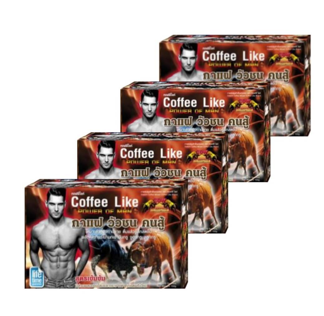 Coffee Like กาแฟ วัวชน คนสู้" ของแท้ 100% บรรจุ 10 ซอง ( 4 กล่อง )