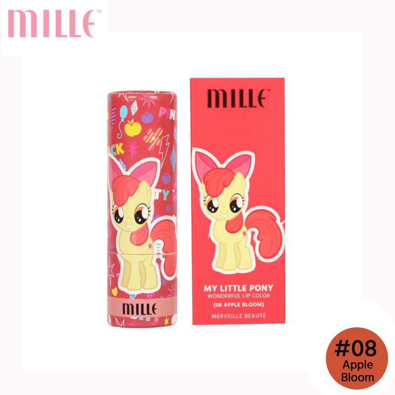 Mille ลิปสติกเนื้อซาติน My Little Pony Wonderful Lip Color 3.6 g. Mille ลิปสติกเนื้อซาติน My Little Pony Wonderful Lip Color 3.6 g.