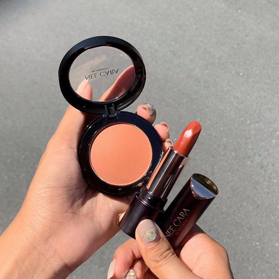 เซตละ 120฿ #neecara #โทนอิฐ #สาวกความอิฐห้ามพลาด เซตคู่สสวยมาก ☀️neecara #งานแท้ เซตคู่ 2 ชิ้นราคาเบาๆ ได้ลิปสติกสีอิฐ พร้อมบนัชออนประกายชิมเมอเบาๆโทนอิฐ สวยละมุนสุดจ้า