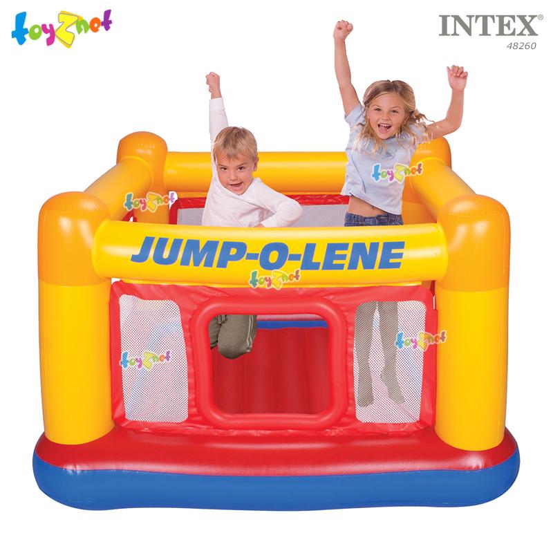 Intex ส่งฟรี เบาะกระโดด จั๊ม-โอ-ลีน 1.74x1.74x1.12 ม. รุ่น 48260 Intex ส่งฟรี เบาะกระโดด จั๊ม-โอ-ลีน 1.74x1.74x1.12 ม. รุ่น 48260