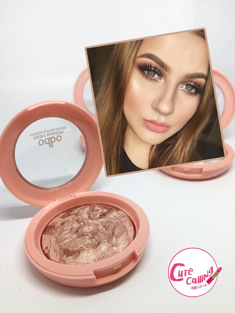 Odbo fairy bakery Cookie Chip Blusher บรัชออน เนื้อเนียน สีพาสเทล #08 (มีVideoสินค้า)