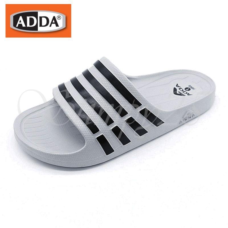 ADDA 55R01 เด็กสตรีบุรุษลายรองเท้าแตะฤดูร้อนชายหาดสบาย ๆ เดินรองเท้าที่ทันสมัยเปิดนิ้วเท้า