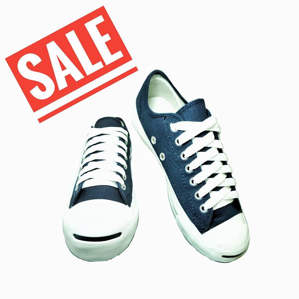 Converse by Leo ผ้าใบหัวแจ็ค size39-44 กรม Converse by Leo ผ้าใบหัวแจ็ค size39-44 กรม