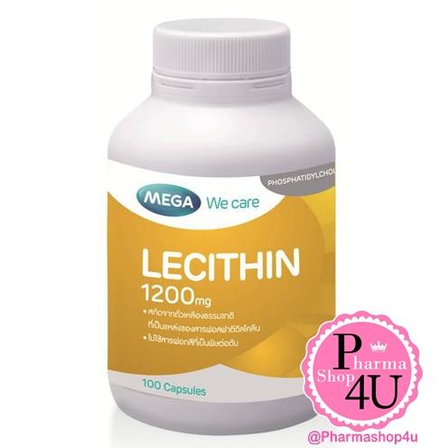 Mega We Care Lecithin เลซิติน 100 แคปซูล