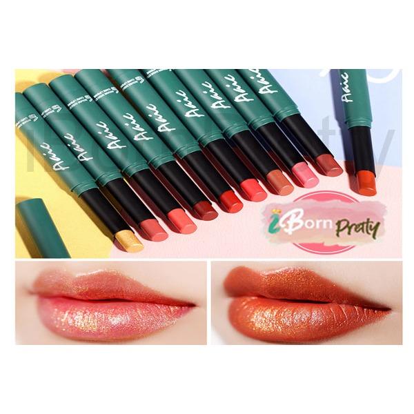 ลิปสติกเนื้อแมท เม็ดสีแน่น กันน้ำ ติดทนนาน ผสมกลอส+มอยเจอไรเซอร์ทำให้ปากชุ่มชื้น 3.8g