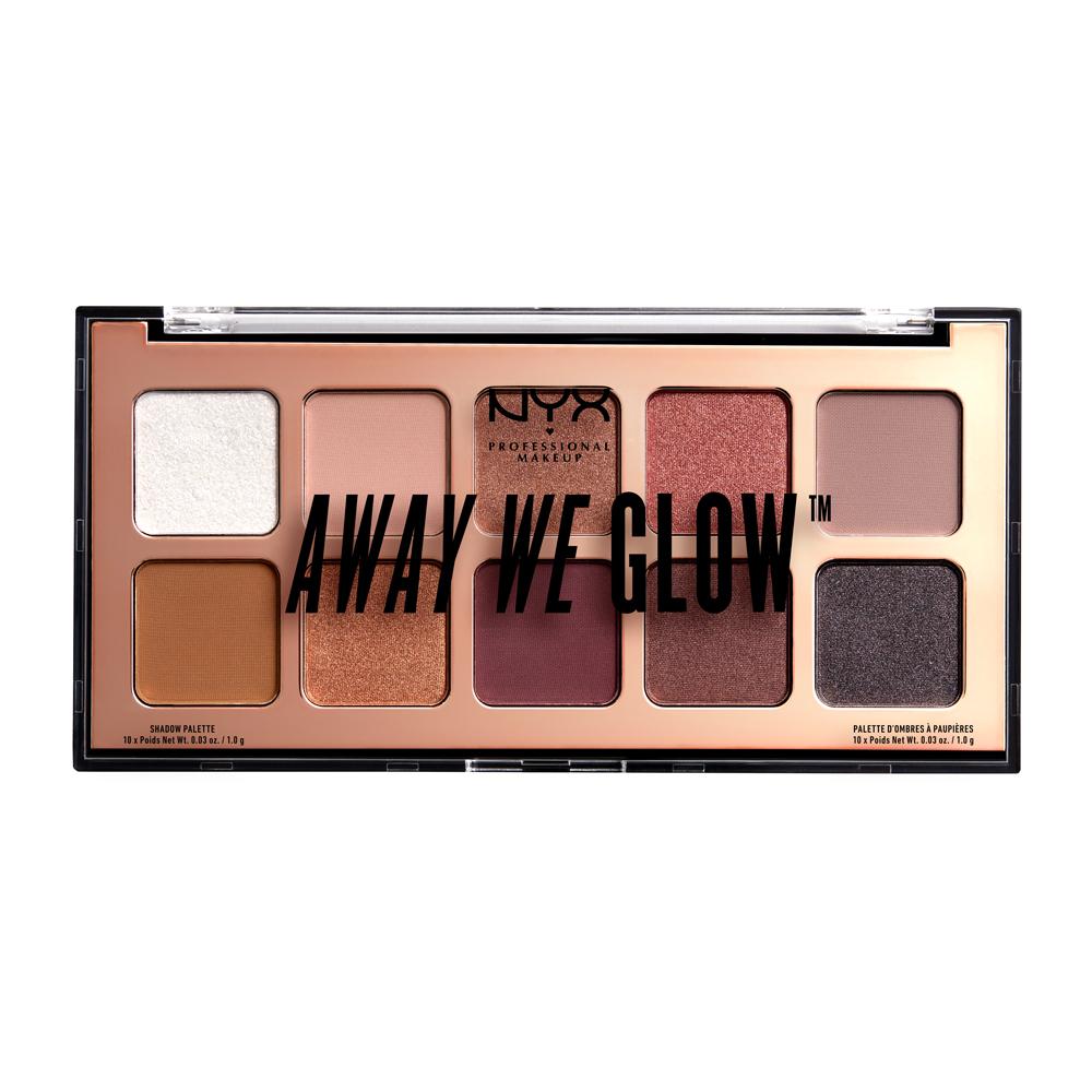 นิกซ์ โปรเฟสชั่นแนล เมคอัพ อเว วี โกลว แชโดว์ พาเลท - AWGSP NYX Professional Makeup AWAY WE GLOW SHADOW PALETTE - AWGSP ( เครื่องสำอาง,อายแชโดว์ )
