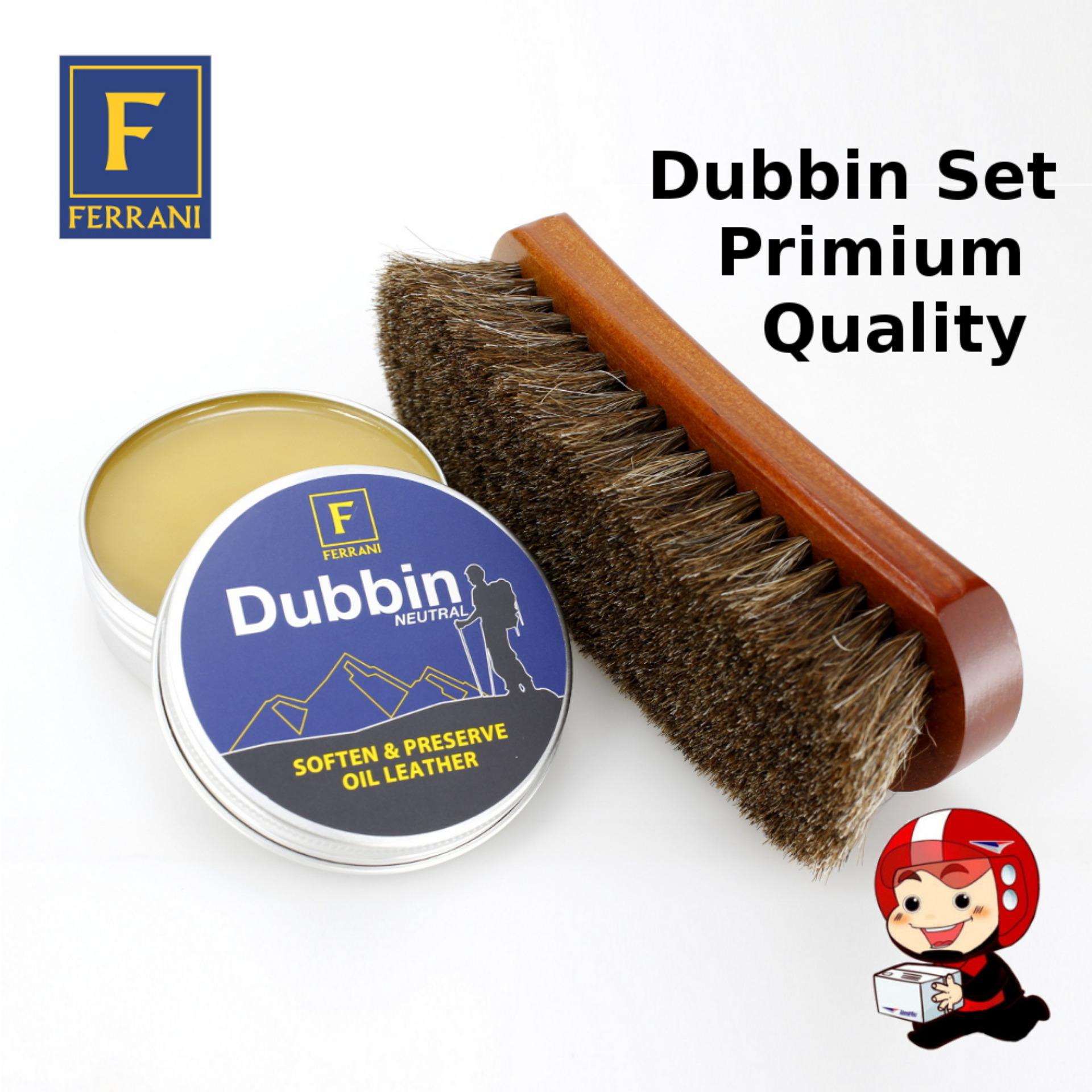 FERRANI Dubbin Set ไขปลาวาฬ,แปรงขนม้า FERRANI Dubbin Set ไขปลาวาฬ,แปรงขนม้า