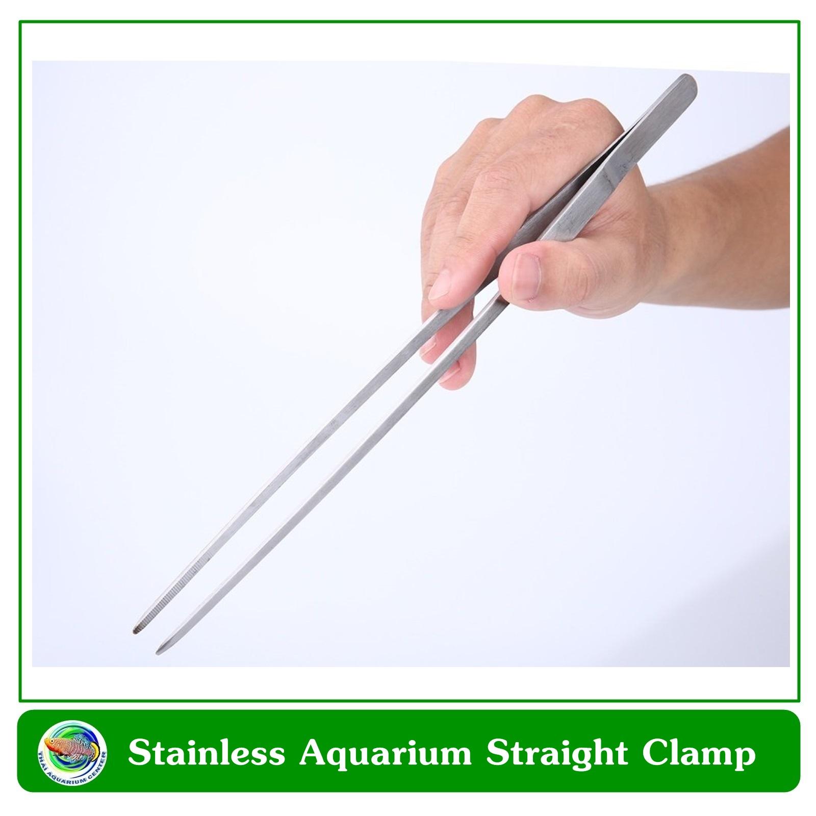 Stainless Steel Aquarium Straight Clip ที่หนีบไม้น้ำปลายตรงสแตนเลส ยาว 27 ซม. Stainless Steel Aquarium Straight Clip ที่หนีบไม้น้ำปลายตรงสแตนเลส ยาว 27 ซม.