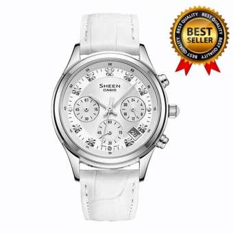 Casio Sheen Watch นาฬิกาข้อมือผู้หญิง นาฬิกาข้อมือแฟชั่น รุ่น - ขาว (SHE-5023L-7A) Casio Sheen Watch นาฬิกาข้อมือผู้หญิง นาฬิกาข้อมือแฟชั่น รุ่น - ขาว (SHE-5023L-7A)
