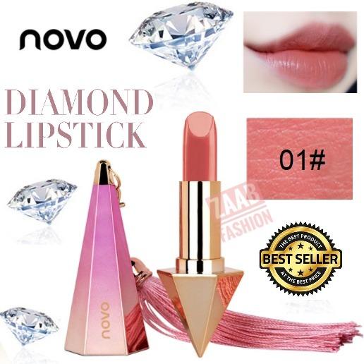 novo DIAMOND LIPSTICK ของแท้ 100%(Zaab Fashion) โนโวลิปเพชร ลิปฝาครอบแบบแม่เหล็ก สวยหรู ดูแพง เนื้อแมท เนียนละเอียด ติดทน ไม่แห้งเป็นคราบ คุ้มค่าเกินราคา novo แบรนด์ที่ไม่เคยทำให้ผิดหวัง novo DIAMOND LIPSTICK ของแท้ 100%(Zaab Fashion) โนโวลิปเพชร ลิปฝาครอบแบบแม่เหล็ก สวยหรู ดูแพง เนื้อแมท เนียนละเอียด ติดทน ไม่แห้งเป็นคราบ คุ้มค่าเกินราคา novo แบรนด์ที่ไม่เคยทำให้ผิดหวัง