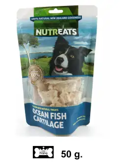 Nutreats Green Lipped Mussels ขนมสุนัข กระดูกปลาทะเลอ่อนๆ นิวซีแลนด์ 100% 50g