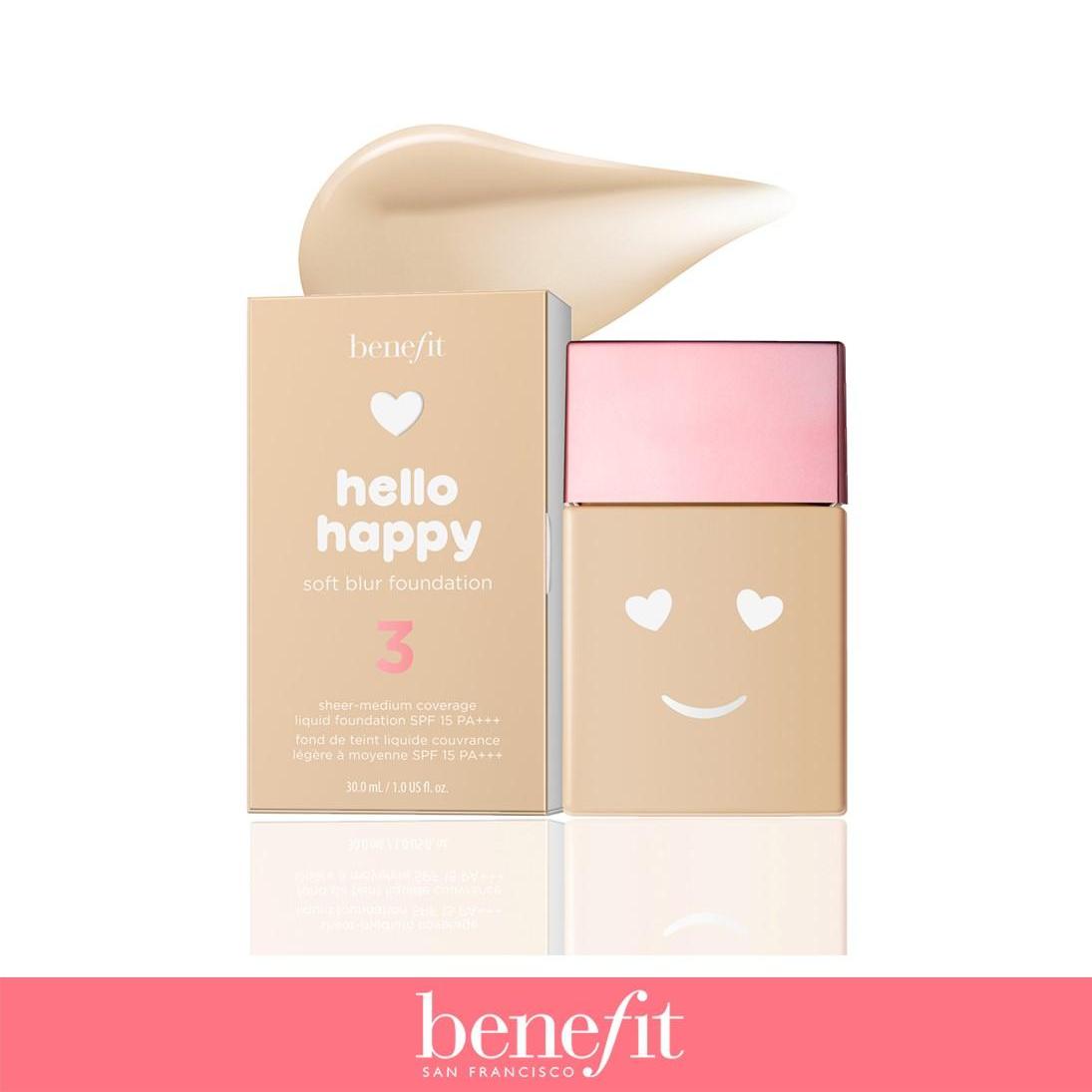 Benefit รองพื้น Hello Happy Soft Blur Foundation no.3