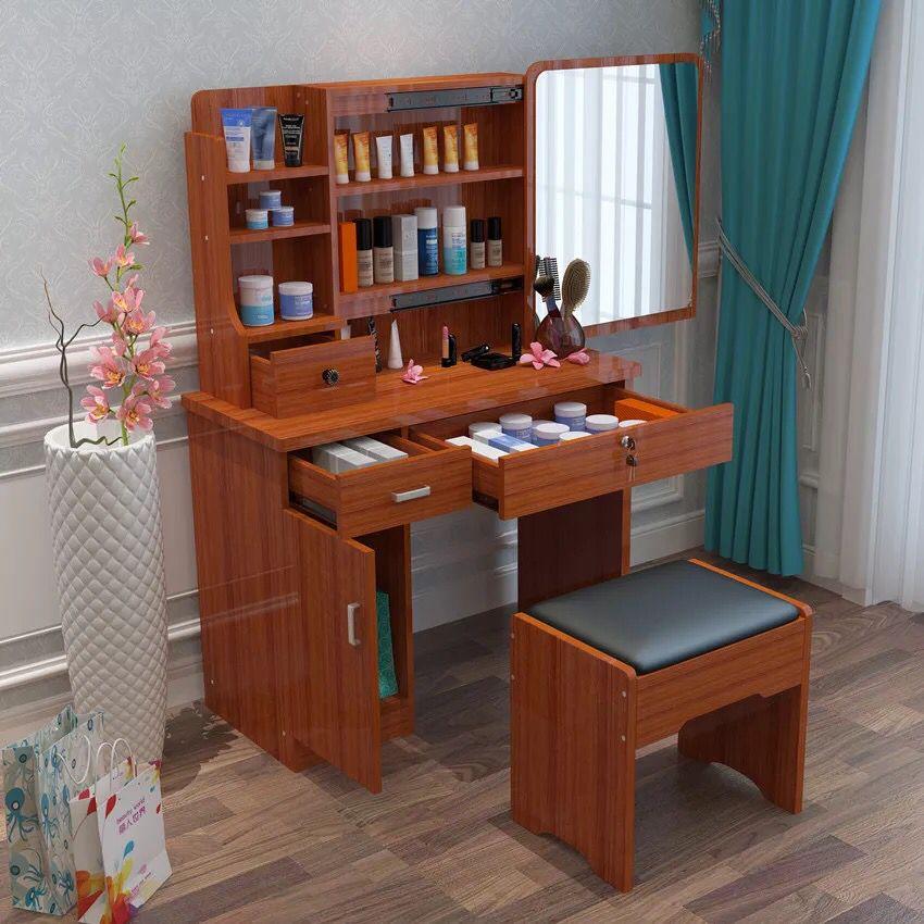 Dressing Makeup Table Stool & Sliding Mirror Drawer 2 Drawer Dresser MDF New Dressing Makeup Table Stool & Sliding Mirror Drawer 2 Drawer Dresser MDF New
