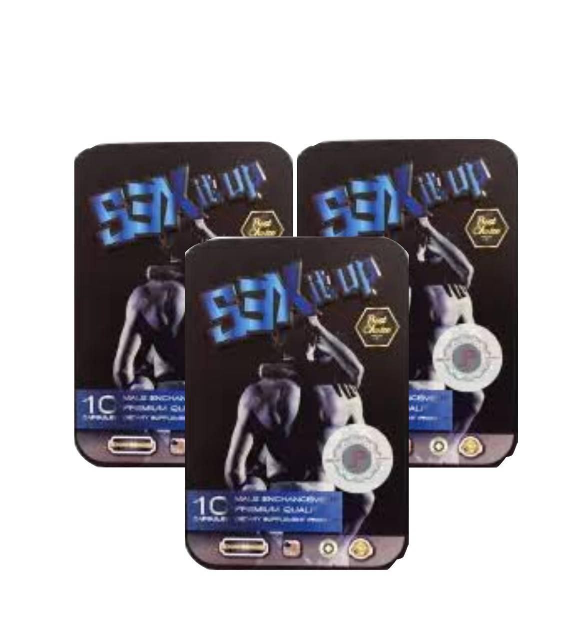 SEX IT UP เซ็กซ์ อิท อัพ สำหรับเพศชาย ช่วยเพิ่มพลังความเป็นชาย 10 แคปซูล (3 กล่อง ) SEX IT UP เซ็กซ์ อิท อัพ สำหรับเพศชาย ช่วยเพิ่มพลังความเป็นชาย 10 แคปซูล (3 กล่อง )
