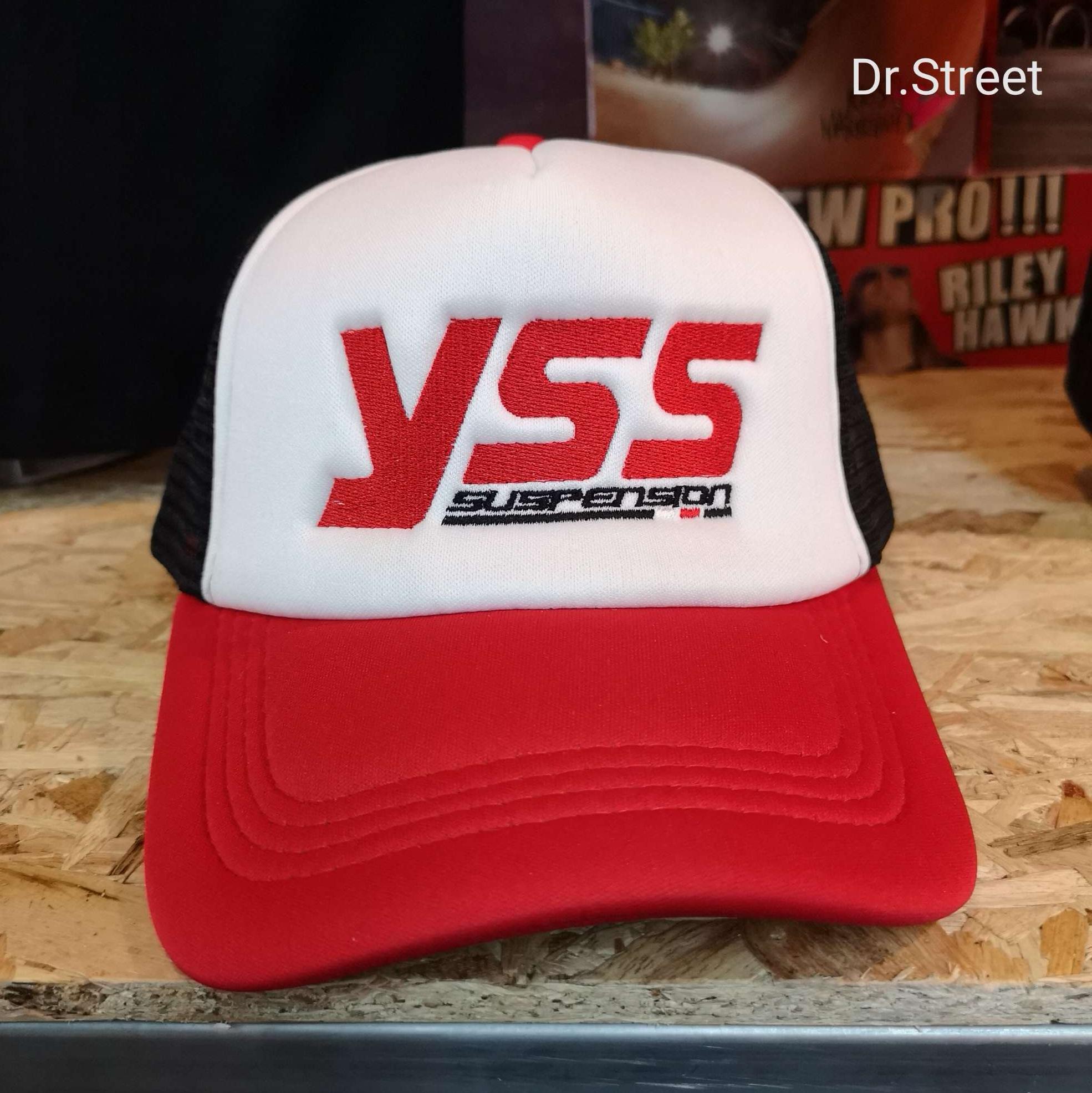 Dr.street หมวกตาข่ายปีกโค้ง Dr.street หมวกตาข่ายปีกโค้ง
