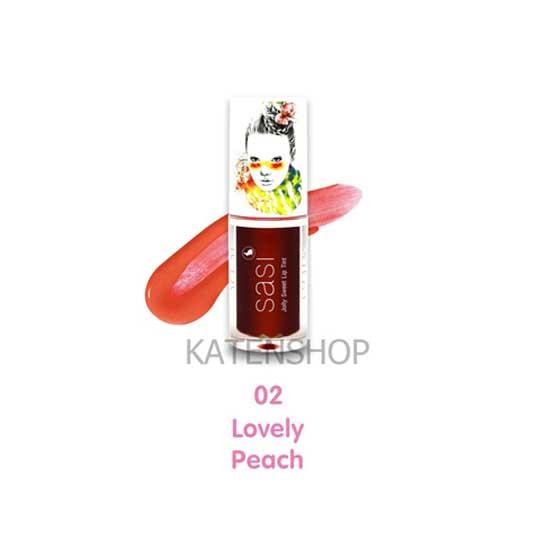 Sasi Jolly Sweet Lip Tint ลิปทินท์ สี #02 Lovely Peach เลิฟลี่ พีช( จำนวน 1 แท่ง )