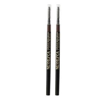 Merrez’ca Perfect Brow Pencil #Deep Brown ดินสอเขียนคิ้ว สีน้ำตาลเข้ม จำนวน 2 แท่ง