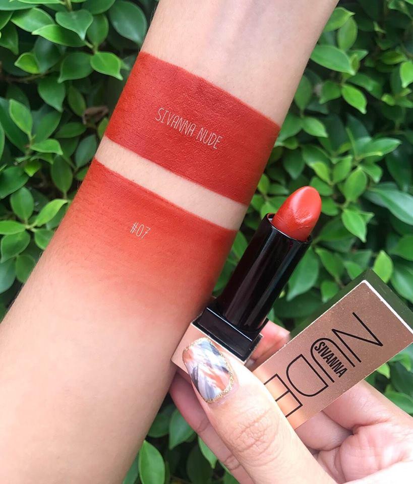 Sivanna Colors Luxury Nude Matte Lipstick HF582 ลิปเนื้อแมทสีนู้ด สีสวย เนื้อดี ❌❌แท่งละ 90 บาท❌❌ Sivanna Colors Luxury Nude Matte Lipstick HF582 ลิปเนื้อแมทสีนู้ด สีสวย เนื้อดี ❌❌แท่งละ 90 บาท❌❌