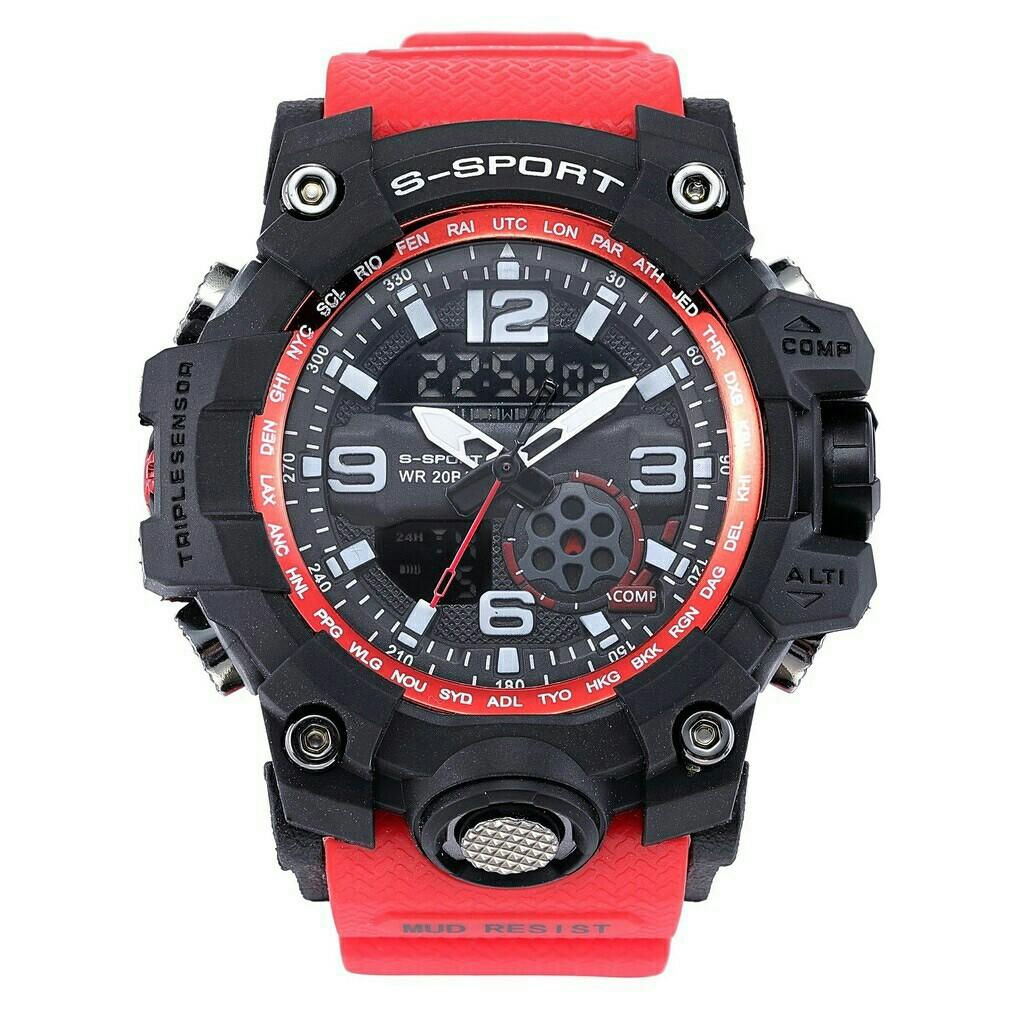 S SPORT นาฬิกาข้อมือผู้ชาย สไตล์สปอร์ตกันน้ำได้ดีรุ่น GP9242 ของแท้ พร้อมกล่อง S SPORT นาฬิกาข้อมือผู้ชาย สไตล์สปอร์ตกันน้ำได้ดีรุ่น GP9242 ของแท้ พร้อมกล่อง