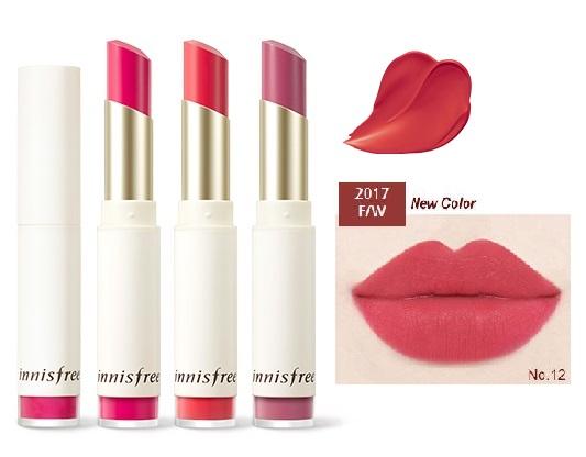 Innisfree Real fit velvet lipstick 3.5g ลิปสติกคุณภาพสูงพร้อมเนื้อนุ่มเบา Innisfree Real fit velvet lipstick 3.5g ลิปสติกคุณภาพสูงพร้อมเนื้อนุ่มเบา