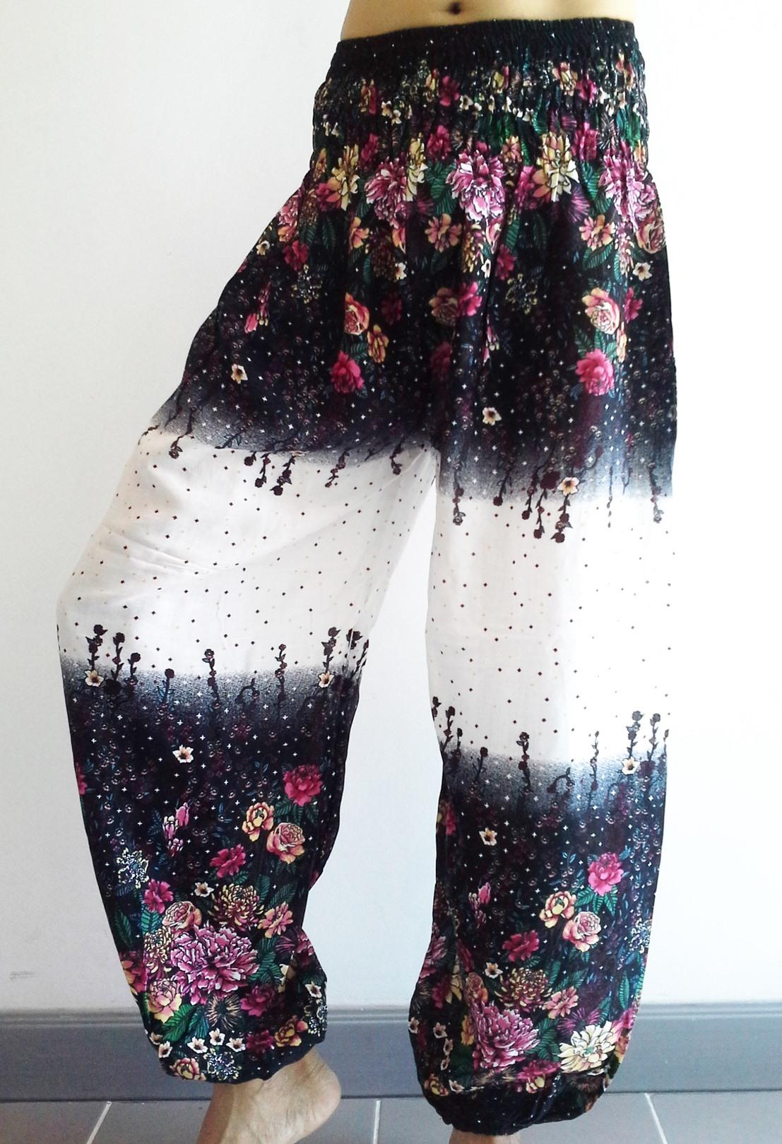 กางเกงฮาเล็ม กางเกงสวมใส่สบาย กางเกงเนื้อผ้าบางเบา Thai Unisex Harem Pants Baggy Yoga Dance Afghani Aladdin Casual Pant กางเกงฮาเล็ม กางเกงสวมใส่สบาย กางเกงเนื้อผ้าบางเบา Thai Unisex Harem Pants Baggy Yoga Dance Afghani Aladdin Casual Pant
