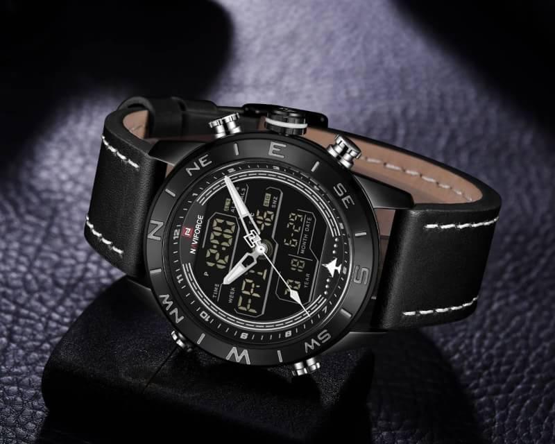 ((ประกันศูนย์ไทย)) NAVIFORCE WATCH นาฬิกาข้อมือผู้ชาย เครื่องญี่ปุ่น กันน้ำ100% สายแสตนเลสแท้ รุ่น NF9144