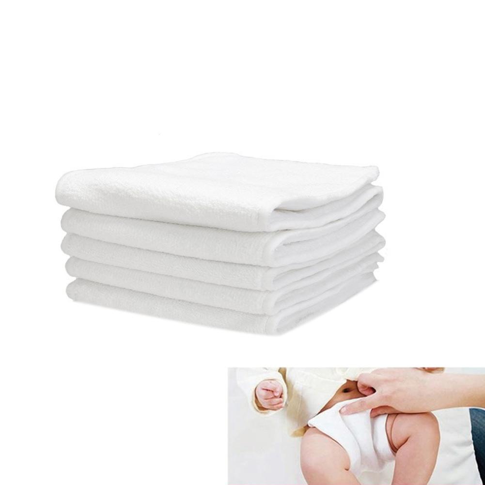SBY 5 Pcs Washable Reuseable Baby Cloth Diapers Inserts Microfiber 3 Layers Infant Nappy SBY 5 Pcs Washable Reuseable Baby Cloth Diapers Inserts Microfiber 3 Layers Infant Nappy