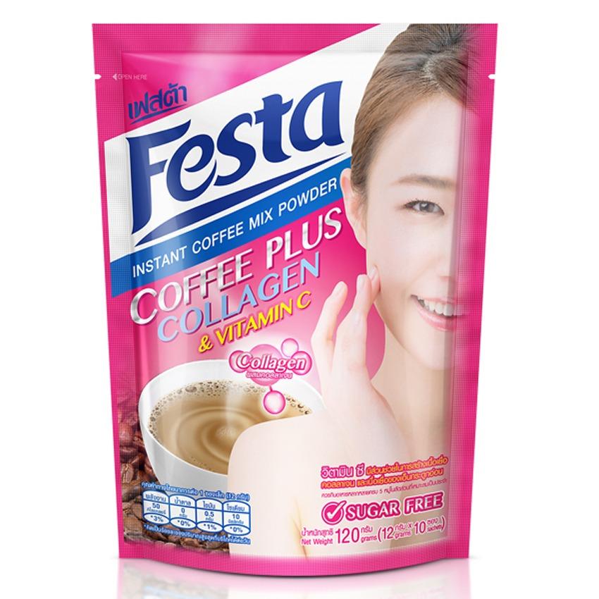 FESTA COFFEE PLUS COLLAGEN 12 กรัม 10 ซอง