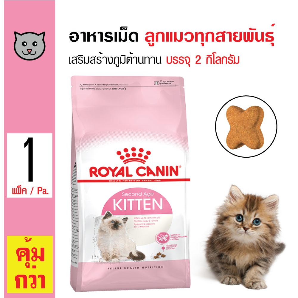 Royal Canin Kitten อาหารลูกแมว สูตรเสริมสร้างภูมิต้านทาน สำหรับลูกแมวอายุต่ำกว่า 1 ปี (2 กิโลกรัม/ถุง) Royal Canin Kitten อาหารลูกแมว สูตรเสริมสร้างภูมิต้านทาน สำหรับลูกแมวอายุต่ำกว่า 1 ปี (2 กิโลกรัม/ถุง)