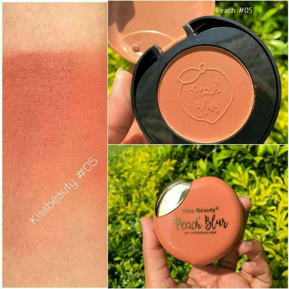 ‼️งานแท้ ‼️❤สินค้าเข้าเเล้ว พร้อมส่งค้า พรีชชชชชช❤ kissbeauty peach blush บรัชออนลูกพีชสุดน่ารัก สีสวยมากกก โทนส้ม โทนอิฐ สวยทุกสี คู่ควรแก่การตำ แพคเกตน่ารัก มาพร้อมแปรงขนาดมินิ ตลับล่ะ 90 บาท