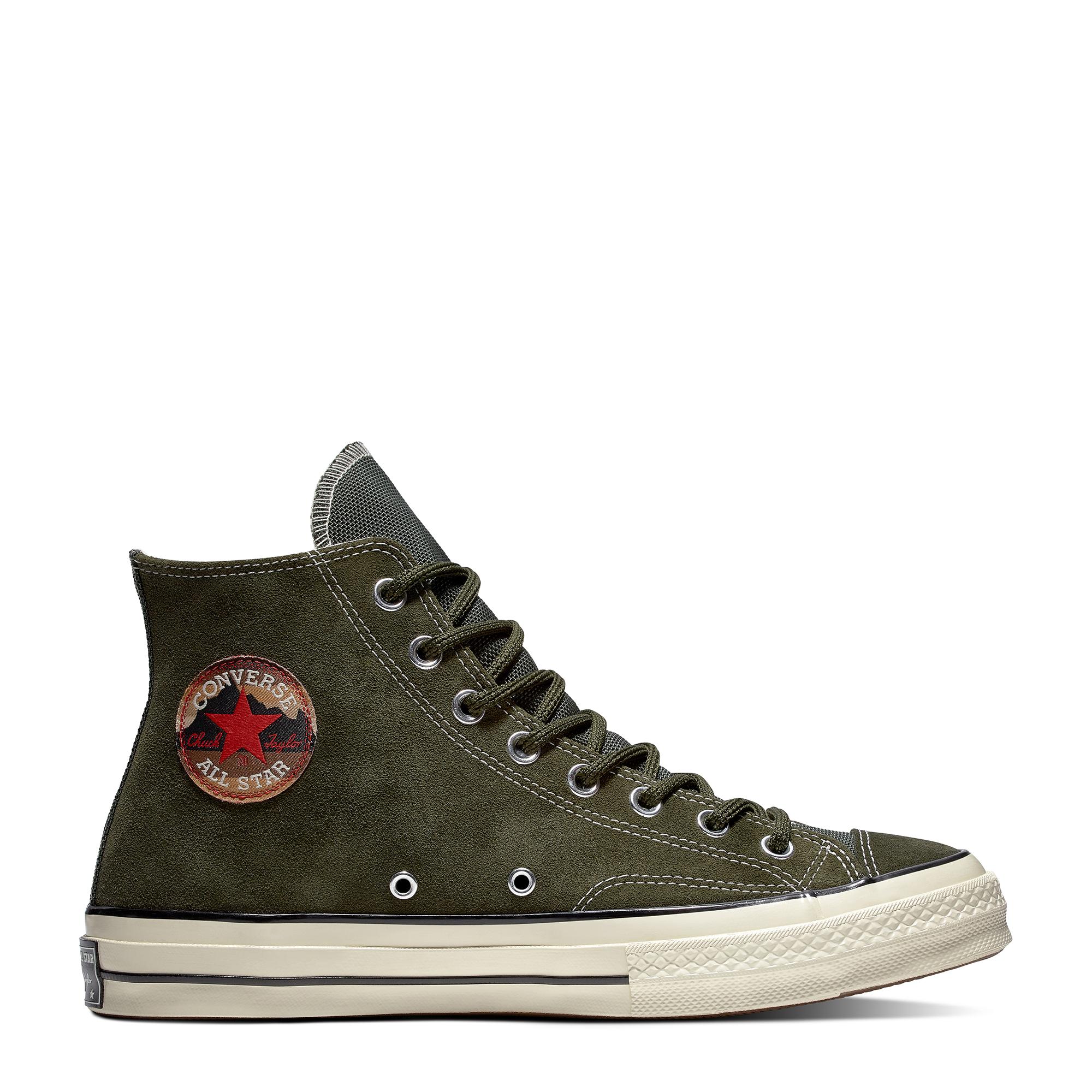 CONVERSE CHUCK 70 BASE CAMP SUEDE - HI - UTILITY GREEN/BLACK/EGRET - 162371C CONVERSE CHUCK 70 BASE CAMP SUEDE - HI - UTILITY GREEN/BLACK/EGRET - 162371C