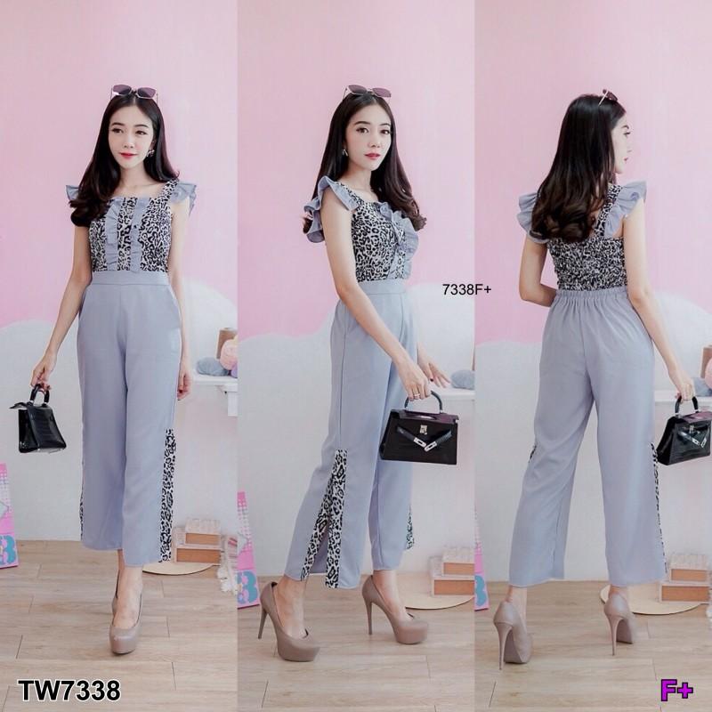 TW7338 Set 2 ชิ้น เสื้อสายเดี่ยวลายเสือ +กางเกงขายาวผ่าข้าง**สอบถามสินค้าก่อนสั่งซื้อ TW7338 Set 2 ชิ้น เสื้อสายเดี่ยวลายเสือ +กางเกงขายาวผ่าข้าง**สอบถามสินค้าก่อนสั่งซื้อ