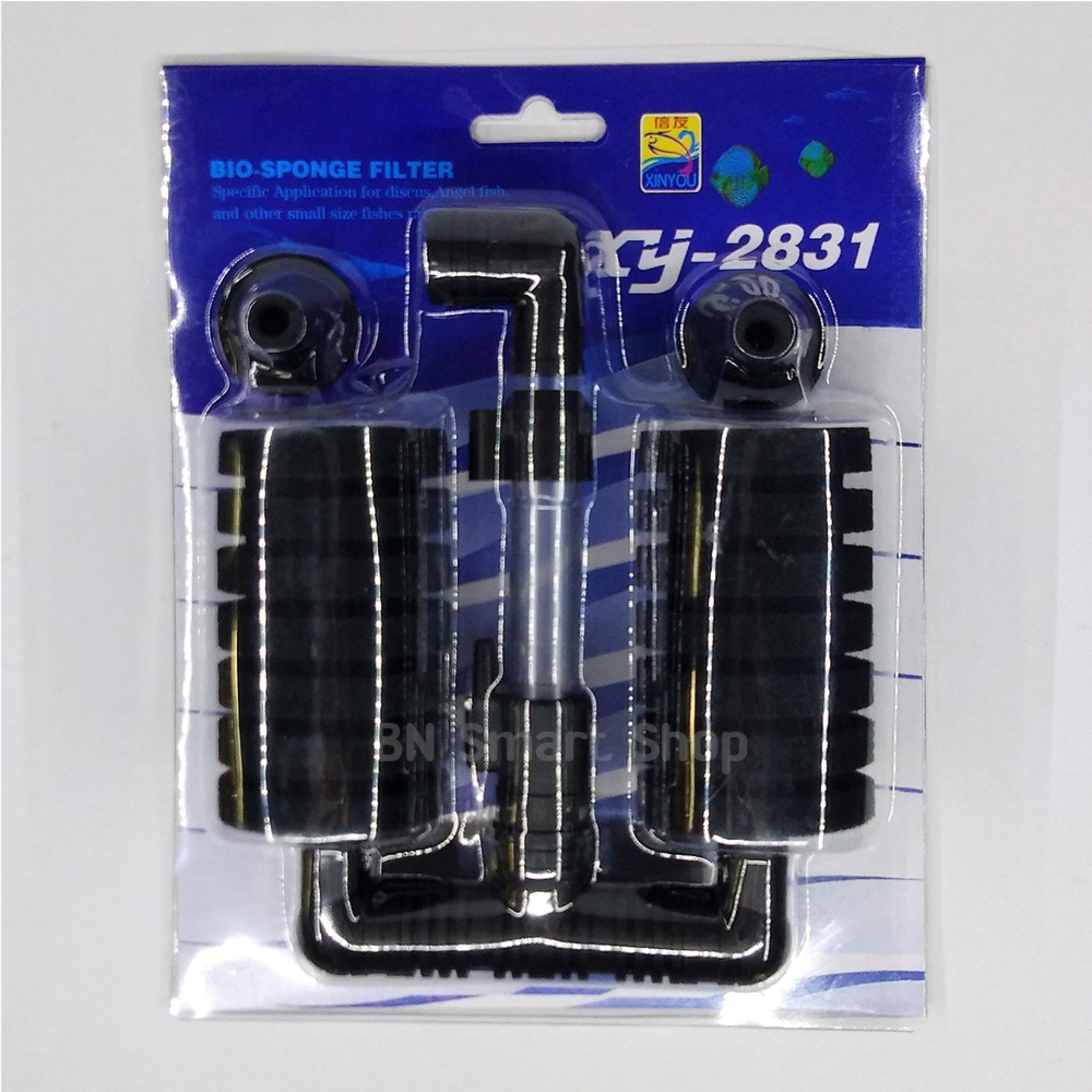 กรองฟองน้ำแบบคู่ XINYOU รุ่น xy-2831 ให้ออกซิเจนพร้อมเป็นกรองในตัวฟองน้ำใหญ่ถอดทำความสอาดได้ง่าย กรองฟองน้ำแบบคู่ XINYOU รุ่น xy-2831 ให้ออกซิเจนพร้อมเป็นกรองในตัวฟองน้ำใหญ่ถอดทำความสอาดได้ง่าย