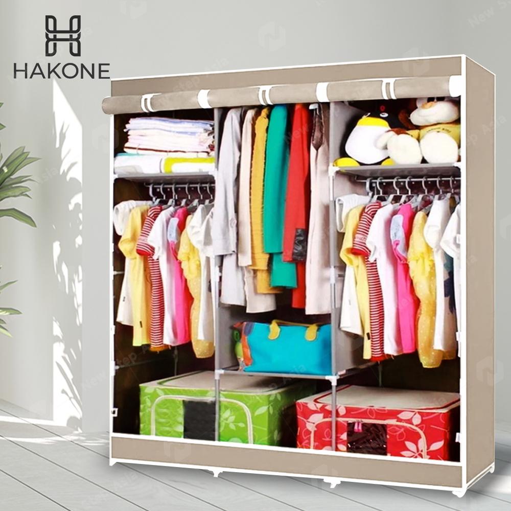Hakone ตู้เสื้อผ้า 3 บล็อค สไตล์ญี่ปุ่น โครงสร้างเหล็กพ่นกันสนิม พร้อมผ้าคลุมกันน้ำ กันฝุ่น Hakone ตู้เสื้อผ้า 3 บล็อค สไตล์ญี่ปุ่น โครงสร้างเหล็กพ่นกันสนิม พร้อมผ้าคลุมกันน้ำ กันฝุ่น