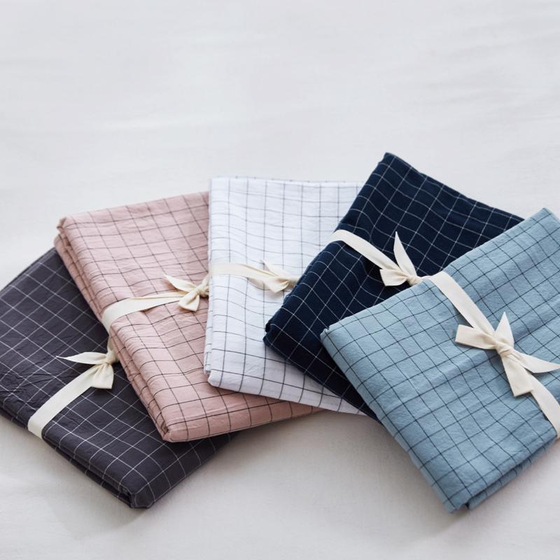 Phong Cách Nhật Bản Bông Giặt Nước Vỏ Gối 1 Chỉ Bắc Âu Tao Nhã 100% Cotton Ruột Gối Vỏ Bọc Người Lớn 48*74 Đơn