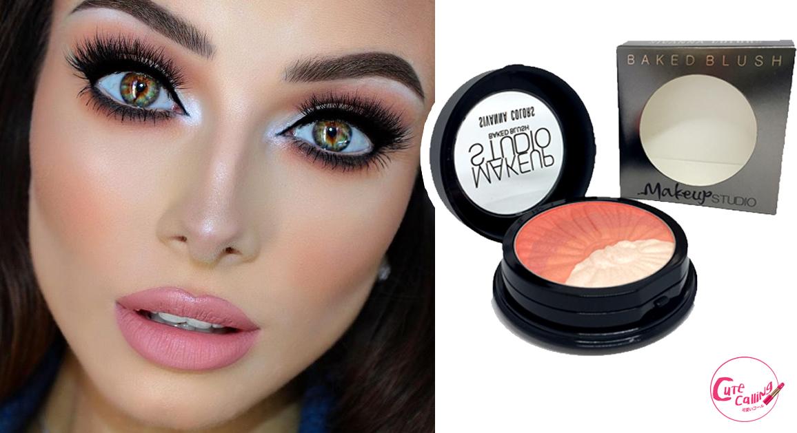 Makeup Studio Baked Blush บรัชออน เนื้อเนียน สีส้มอมพีช ช่วยให้หน้าดูสว่างขึ้น บลัชออนสีพีช บลัชออน ถูกและดี สีแน่นติดทน บลัชออนยอดนิยม