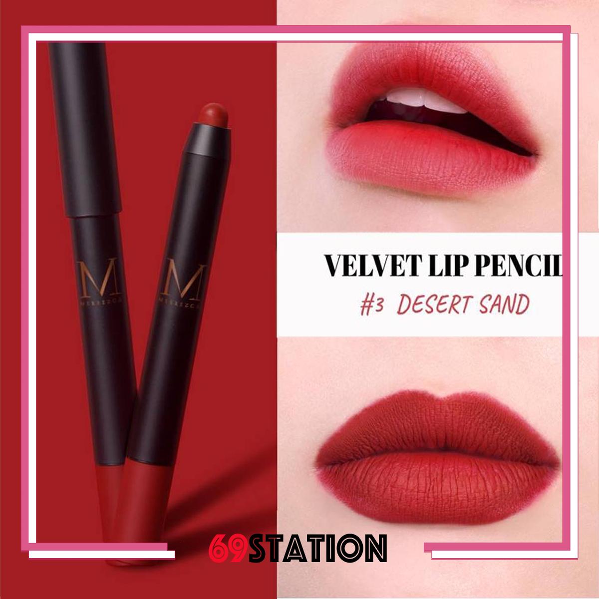 Merrezca Velvet Lip Pencil 1.3g เมอเรสก้า ลิปดินสอ กันน้ำ เนื้อแมท Merrezca Velvet Lip Pencil 1.3g เมอเรสก้า ลิปดินสอ กันน้ำ เนื้อแมท