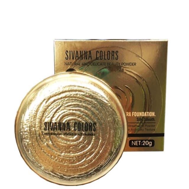 แป้งพัฟ สิวันนา แป้งหอย ตลับสีทอง Sivanna Natural And Delicate Beauty Powder (HF689) แป้งพัฟซีเวนน่า แป้งเนื้อเนียน ปกปิดริ้วรอย (รีวิวแน่นมาก)