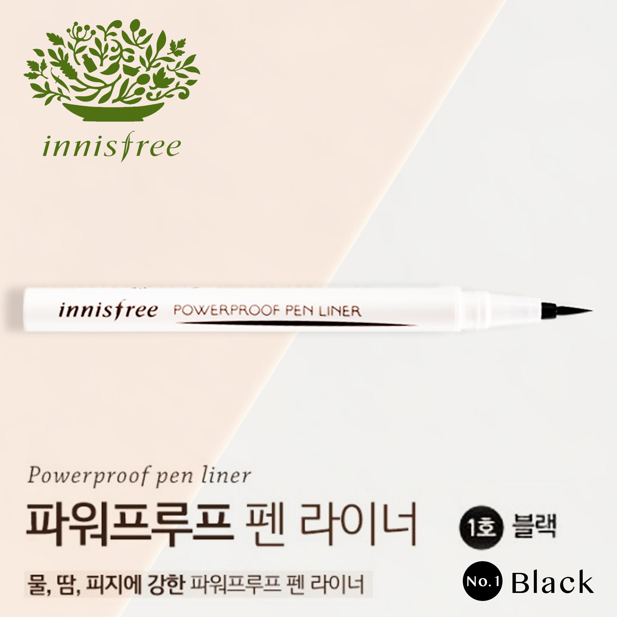 อินนิสฟรี พาวเวอร์พรูฟ เพน ไลเนอร์ #เบอร์1 สีดำ Innisfree Powerproof Pen Liner #1 Black
