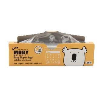 Baby Moby ถุงซิปล็อคอเนกประสงค์ ถุงจัดเรียงนมแม่ Baby Zipper Bags (จำนวนแพ็คตามรูปสินค้า)