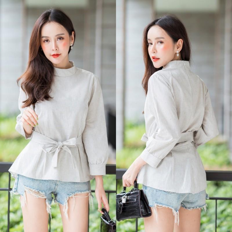 bynuchja shop เสื้อคอจีนเข้ารูปมีซิปหลัง bynuchja shop เสื้อคอจีนเข้ารูปมีซิปหลัง